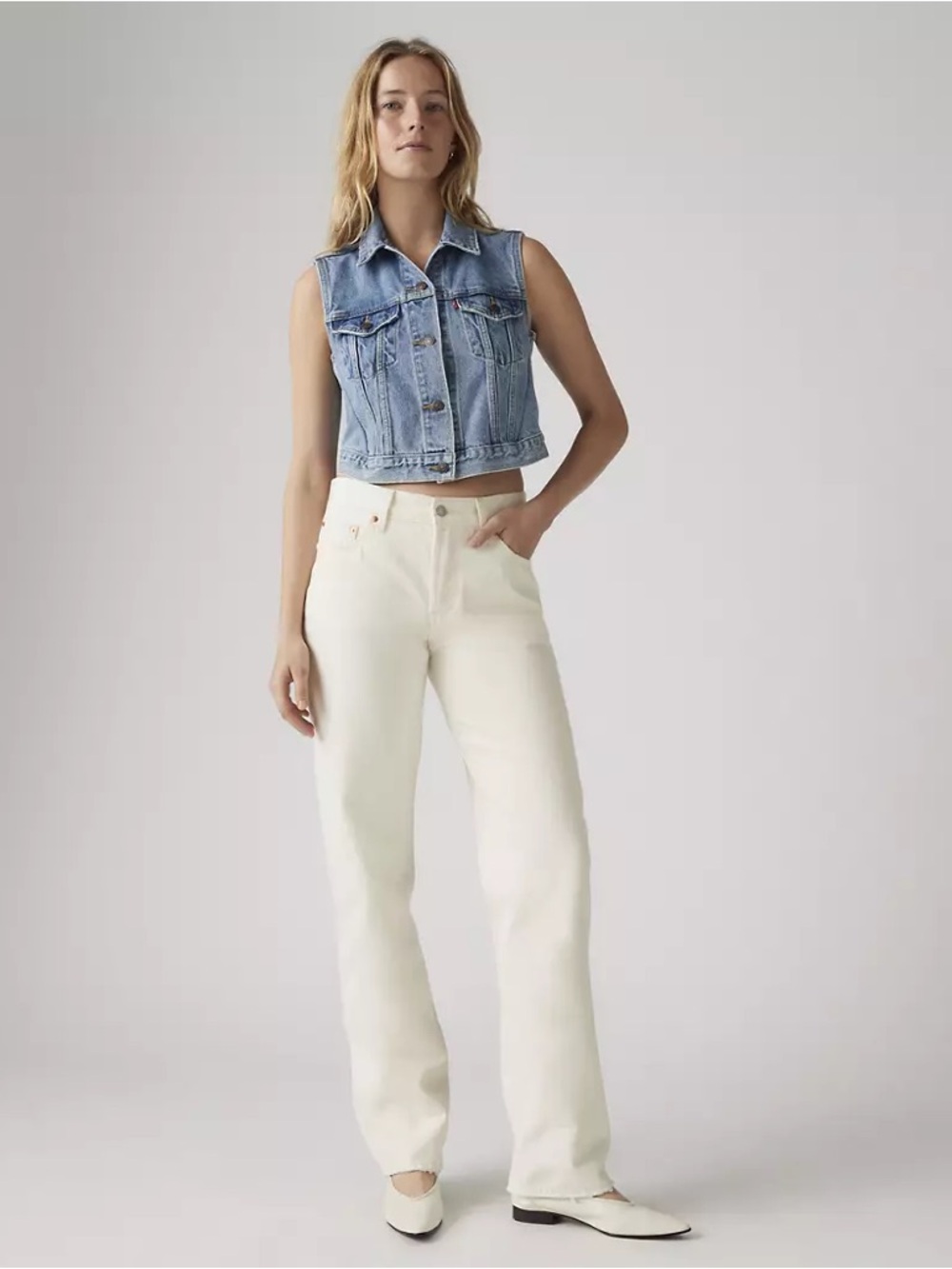 Levi's women’s 501 90s size 29 color ecru
